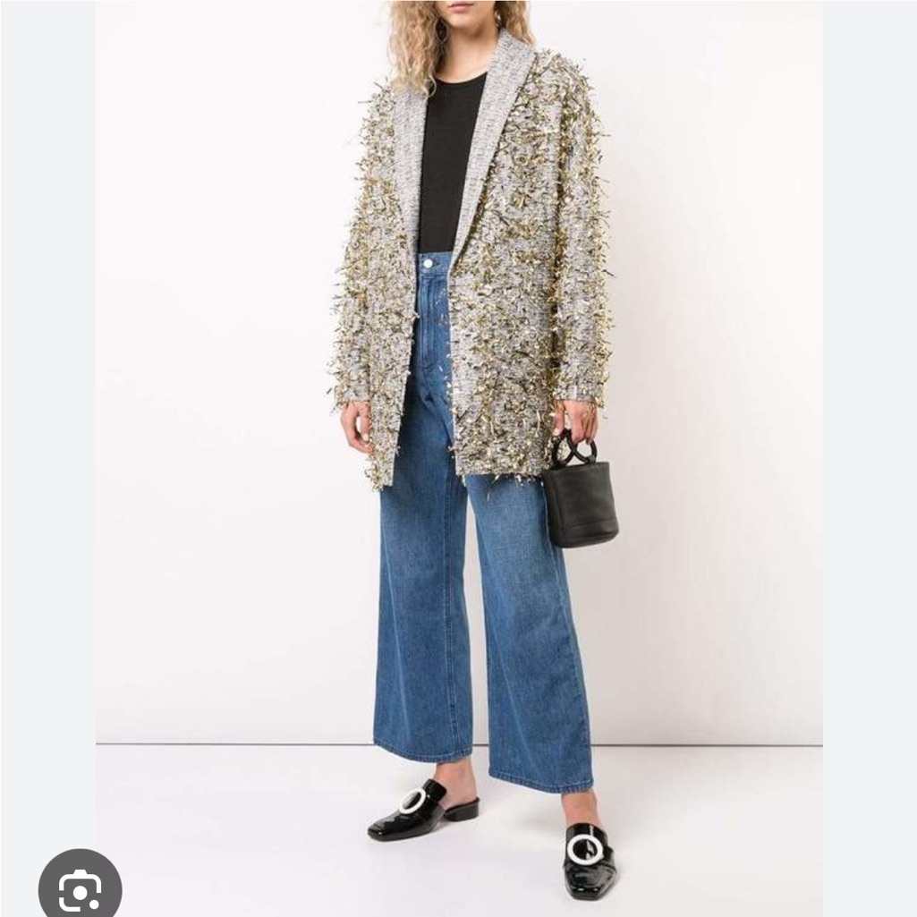 Rachel Comey Oversized Tinsel Blazer Jacket Garnish Coat 2